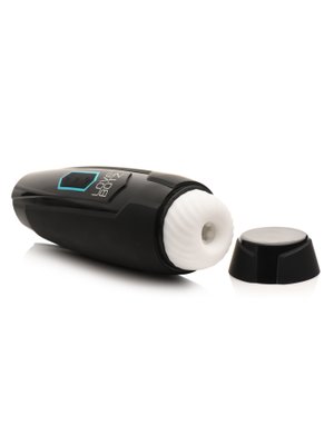 XR Brands - Stotende en Vibrerende Masturbator - Zwart