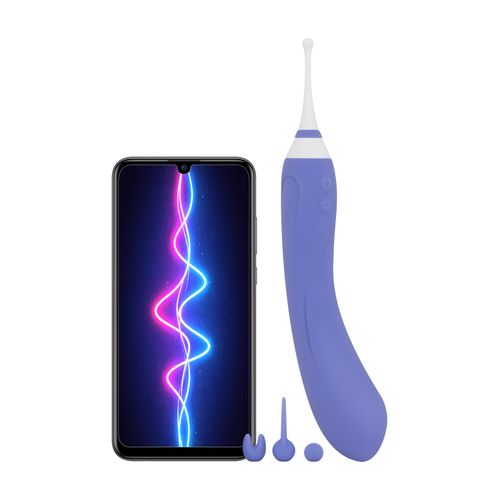 Lovense - Hyphy Vibromasseur clitoridien et pour point G avec deux extrémités