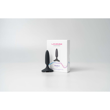 Lovense - Hush 2 Vibrating Butt Plug With App - Black - EasyToys