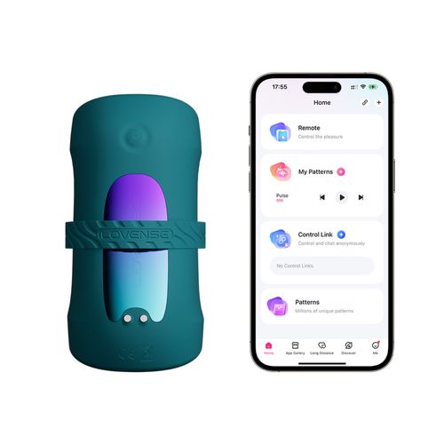 Lovense - Gush 2 Handsfree Masturbator - Groen