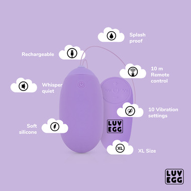 Luv Egg XL - Purple - EasyToys Luv Egg XL - Purple - EasyToys