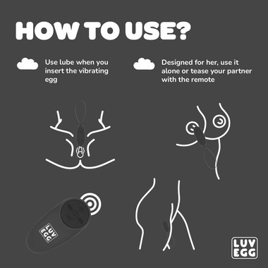 LUV EGG - Black - EasyToys LUV EGG - Black - EasyToys