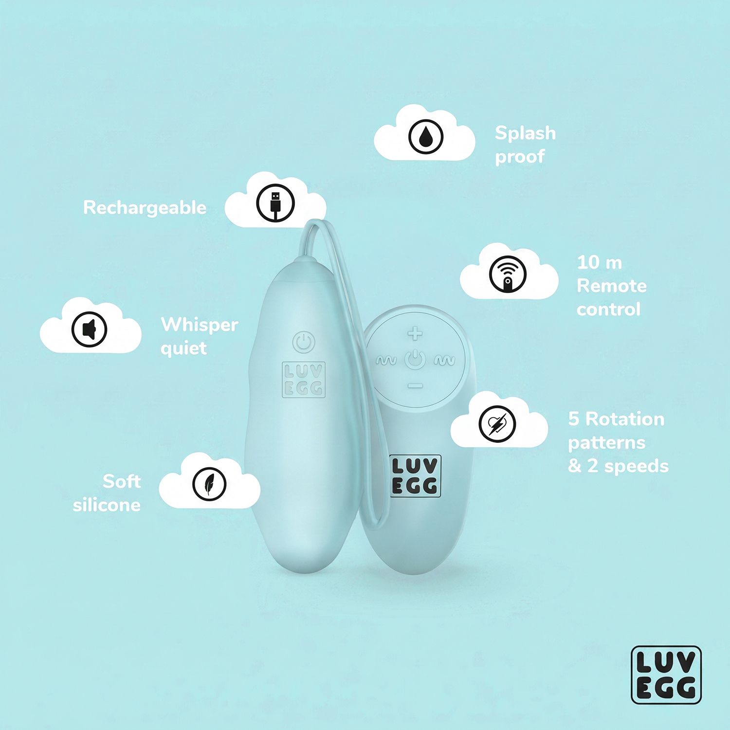 LUV EGG - Rotating Luv Egg - Groen foto 3