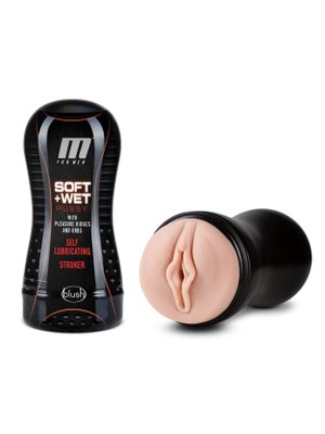 M for Men - Soft and Wet Masturbator Self Lubricating - Noppen & Ribbels