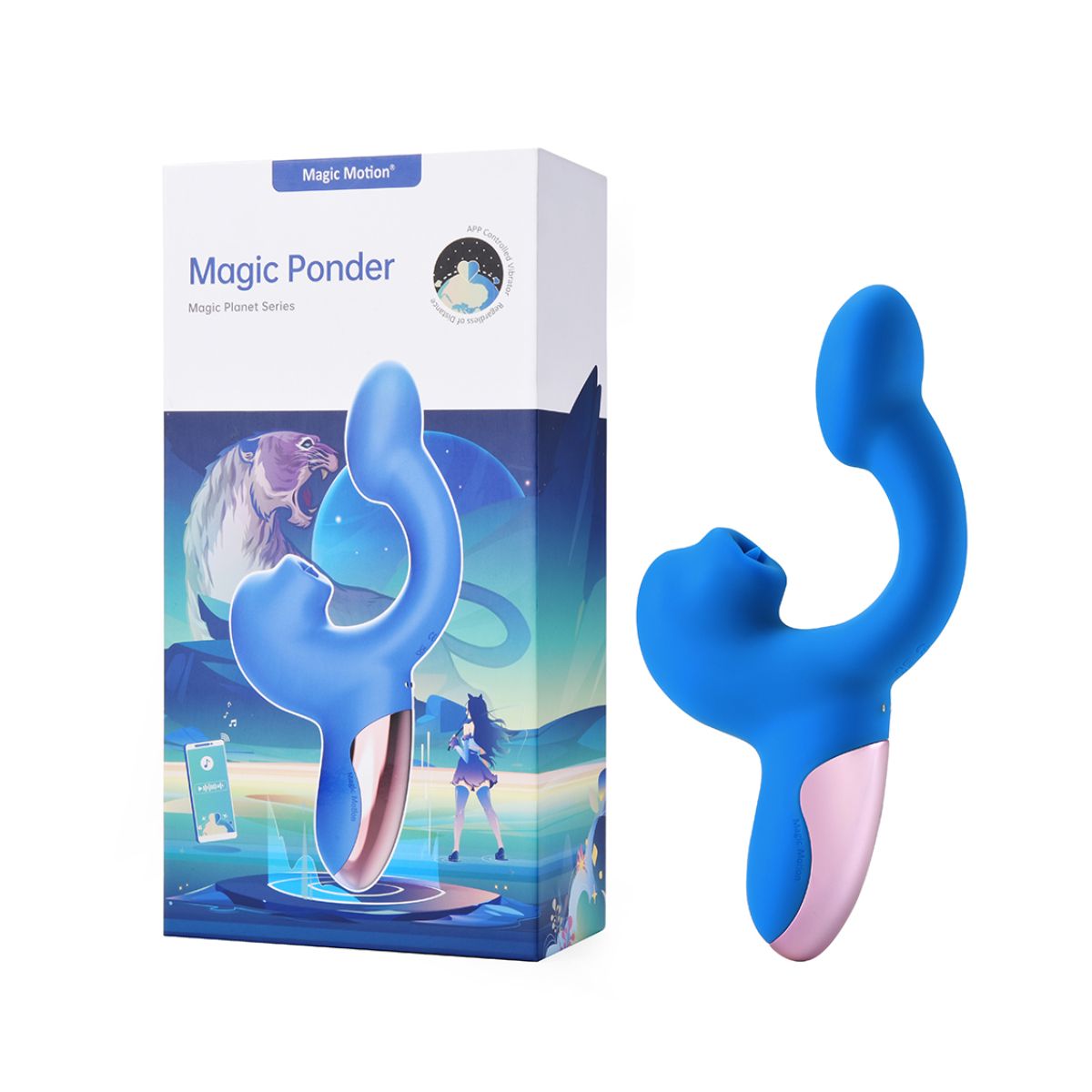 Magic Motion – Magic Ponder Vibrator met Lick & G-Spot Functie – Blauw - Afbeelding 6
