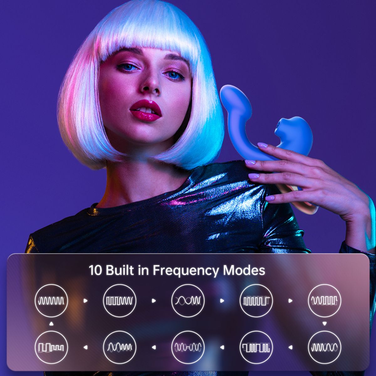 Magic Motion – Magic Ponder Vibrator met Lick & G-Spot Functie – Blauw - Afbeelding 7