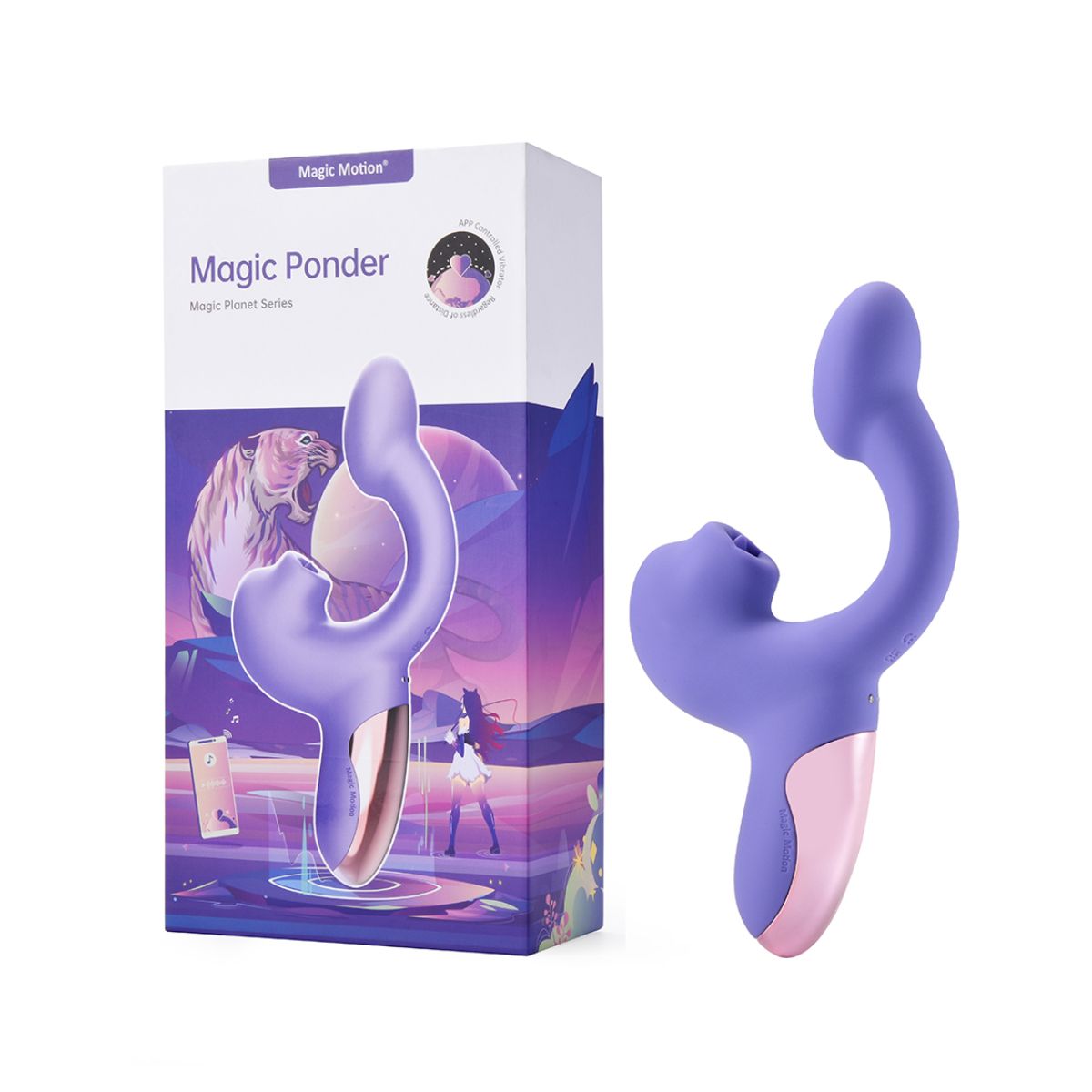 Magic Motion – Magic Ponder Vibrator met Lick & G-Spot Functie – Paars - Afbeelding 6