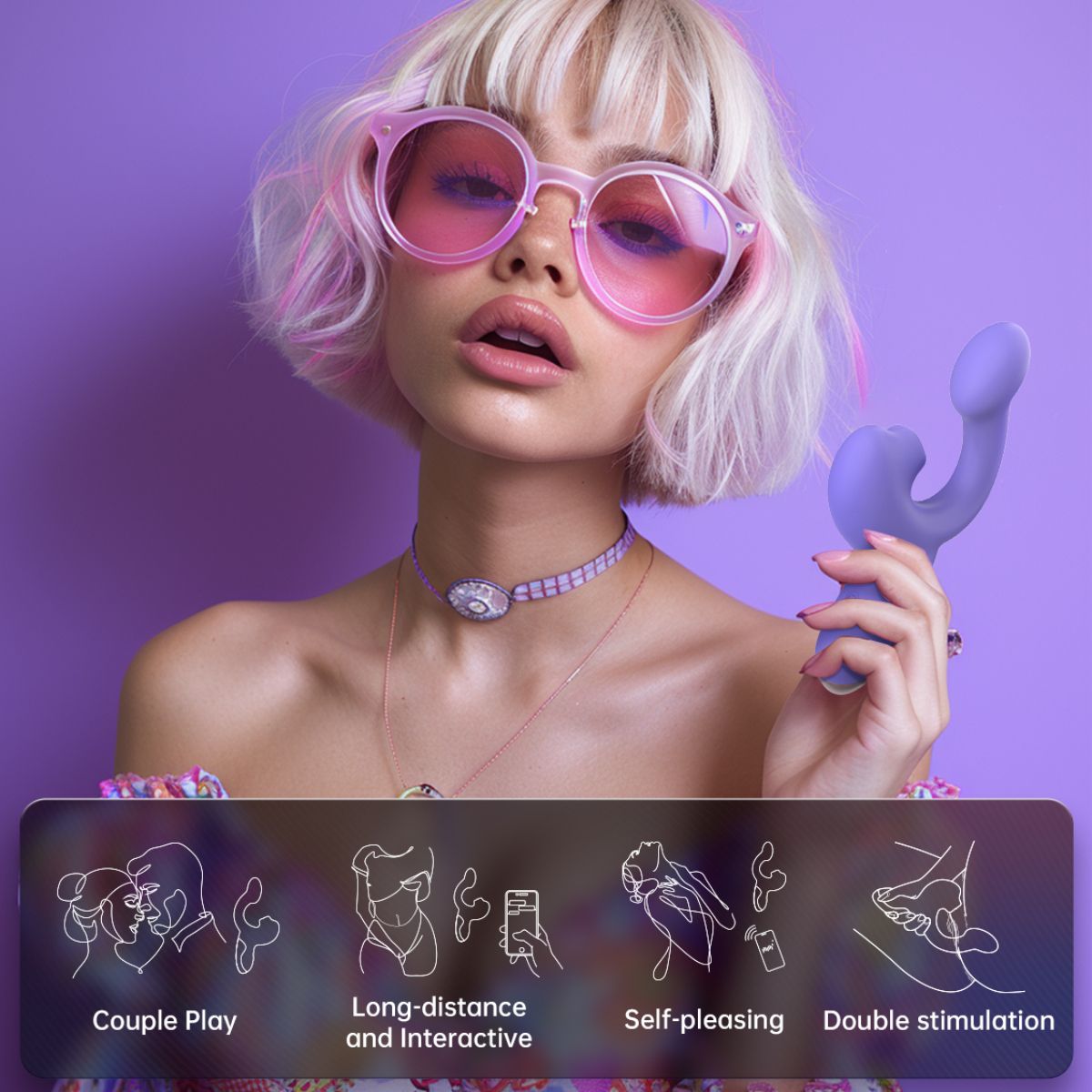 Magic Motion – Magic Ponder Vibrator met Lick & G-Spot Functie – Paars - Afbeelding 10