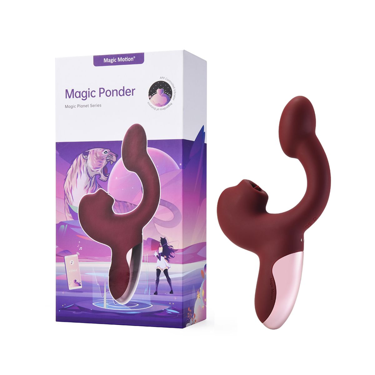 Magic Motion – Magic Ponder Vibrator met Lick & G-Spot Functie – Rood - Afbeelding 6