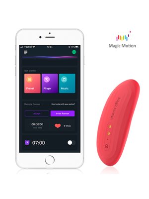 Magic Motion - App Gestuurde Nyx Smart Panty Vibrator - Rood