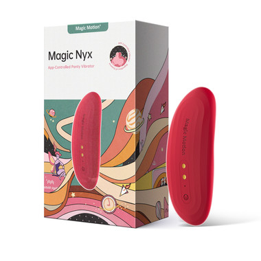 Magic Motion - App-gesteuerter Nyx Smart Panty Vibrator - Rot - EasyToys