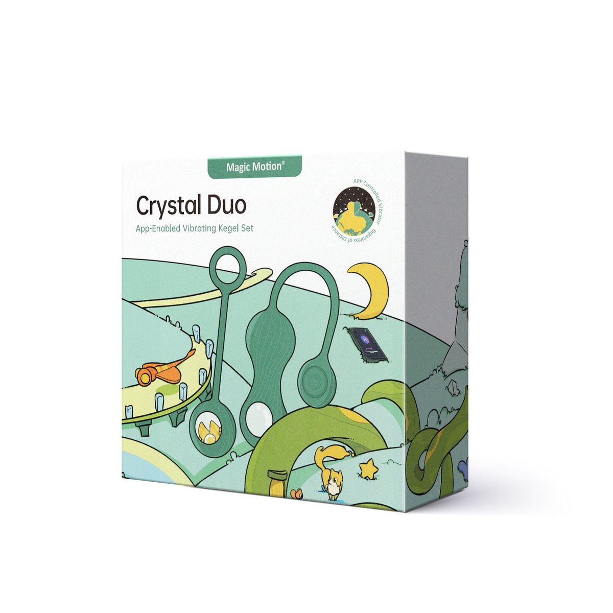 Magic Motion - Duo Smart Kegel Vibrator met Gewichtenset - Groen
