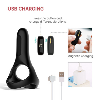 Magic Motion - Rise Smart Vibrating Cock ring - Black