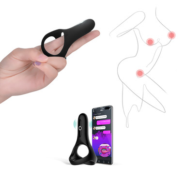 Magic Motion - Rise Smart Vibrating Cock ring - Black