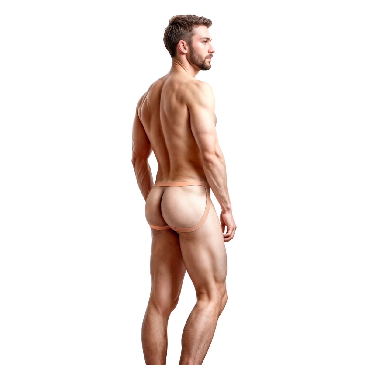 Master Series - Pussy Strap Vagina Jockstrap - Beige foto 5