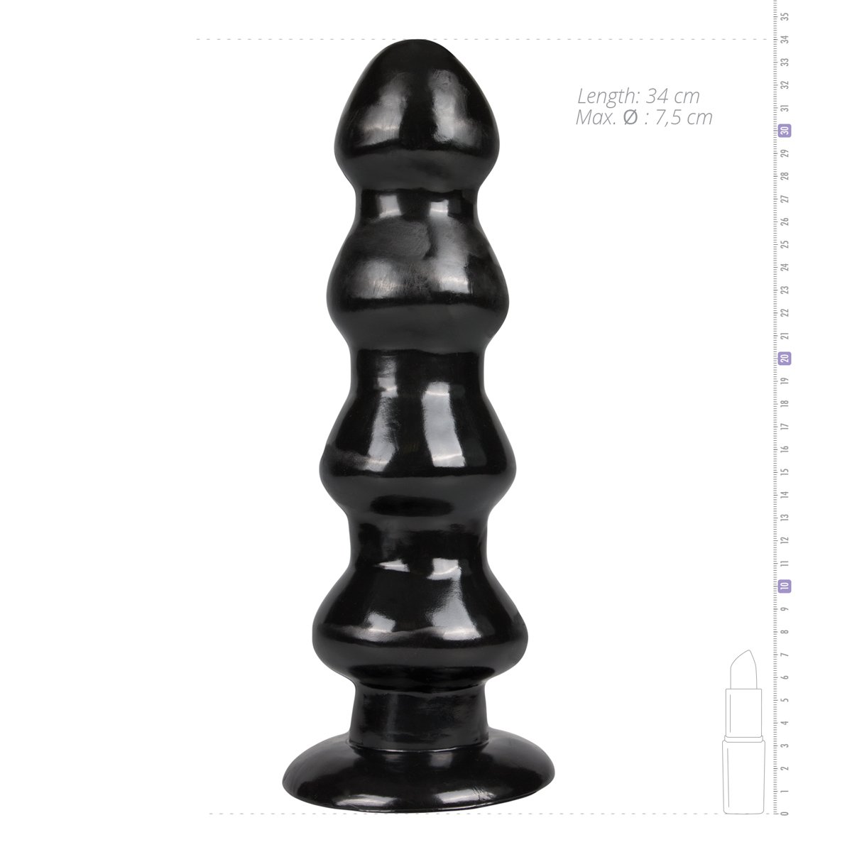 Master Series - Grote Raket Dildo Met Zuignap
