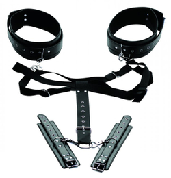Acquire Easy Access Thigh Harness with Wrist Cuffs