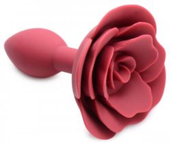 Plug Anale in Silicone con Rosa Booty Bloom