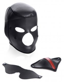 Scorpion Hood With Removable Blindfold And Mouth Mask