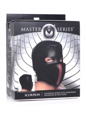 Scorpion Hood Met Afneembare Blinddoek En Mondmasker