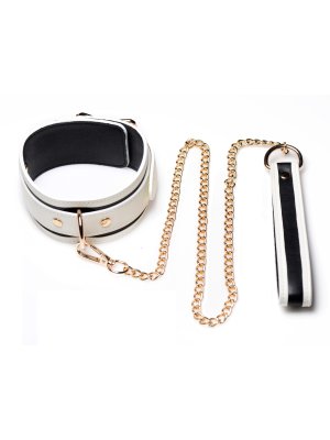 Kink in the Dark - Glow In De Dark Halsband Met Riem