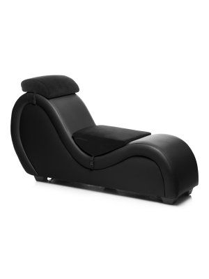 Kinky Seks Sofa Met Boeien en Positie Kussens - Zwart