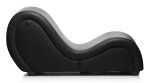 Kinky Seks Sofa Met Boeien en Positie Kussens - Zwart