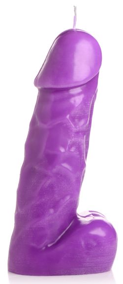 Passion Pecker Penis Drip Candle - Purple
