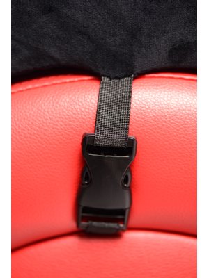 Kinky Seks Sofa Met Boeien en Positie Kussens - Zwart/Rood