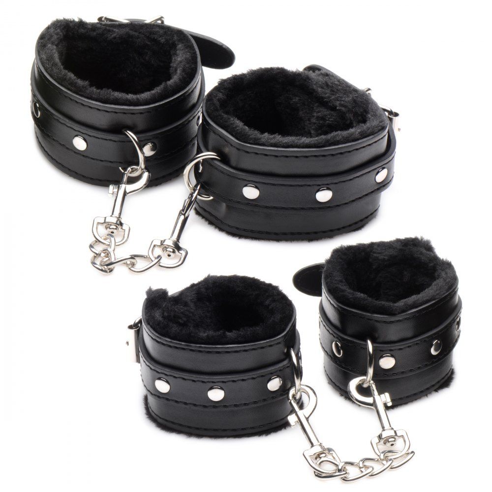 Hook Up 10-delige Pluche Bondage Set - Zwart foto 11