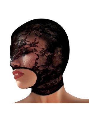 Lace Seduction Bondage Masker - Zwart