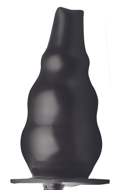 Inflatable Enema Buttplug - Black