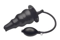 Inflatable Enema Buttplug - Black