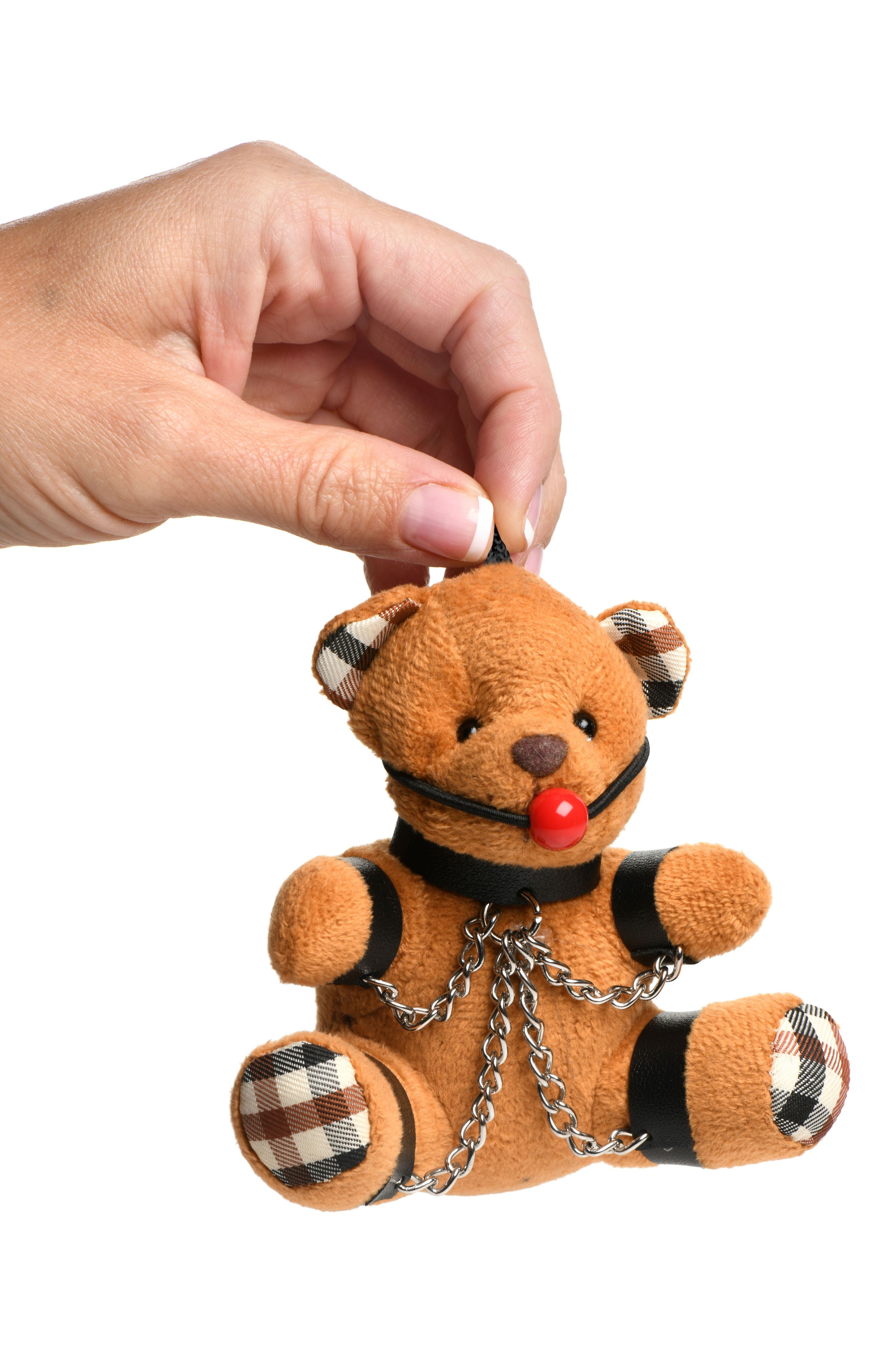 Master Series - Gagged Teddy Bear Sleutelhanger foto 2