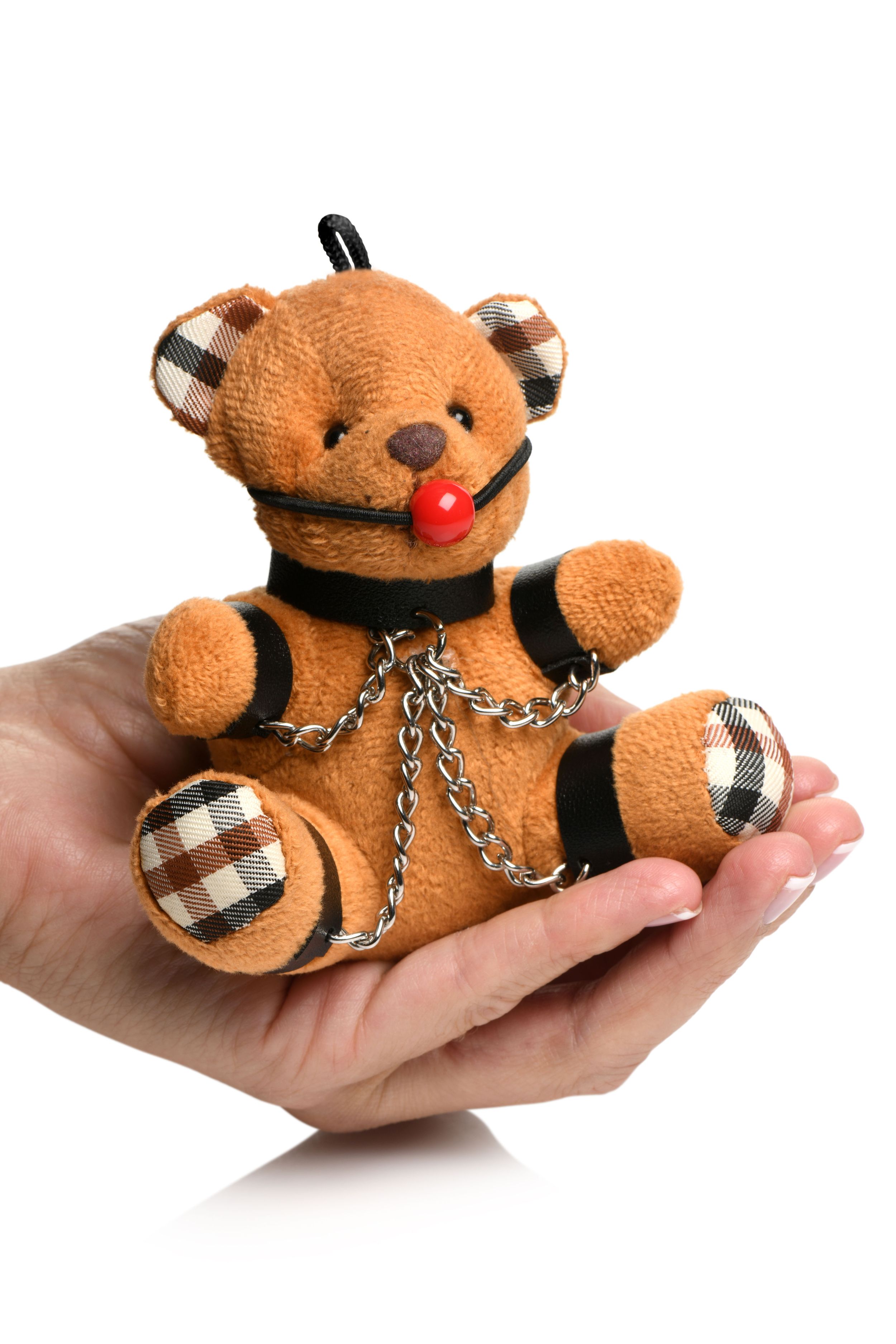 Master Series - Gagged Teddy Bear Sleutelhanger foto 3