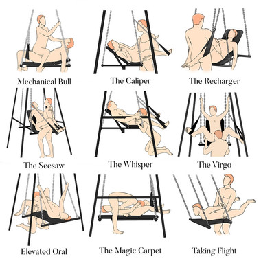 Adjustable Sex Swing Black EasyToys 