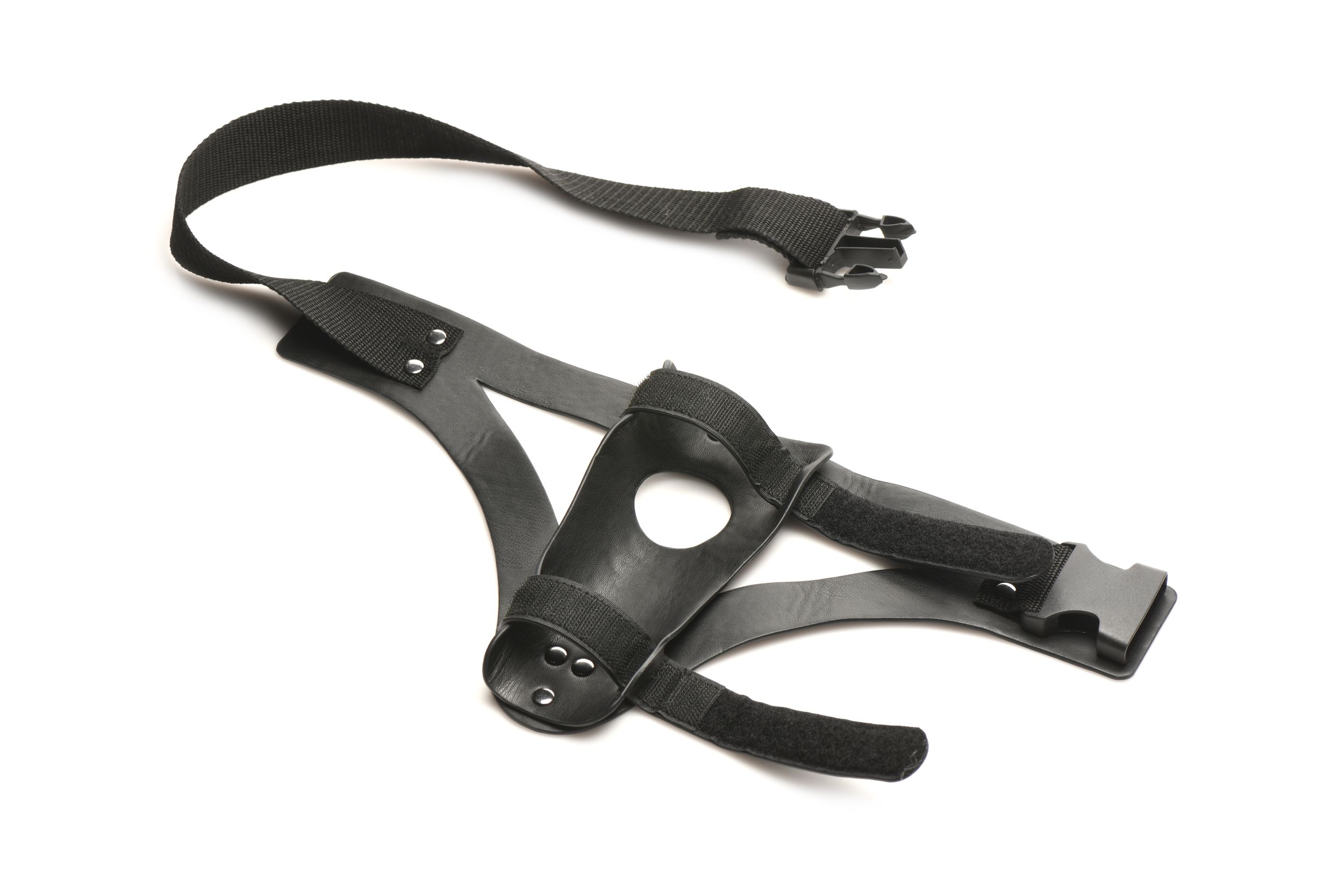XR Brands - Thunder Strap Wand Dij Harnas - Zwart foto 6