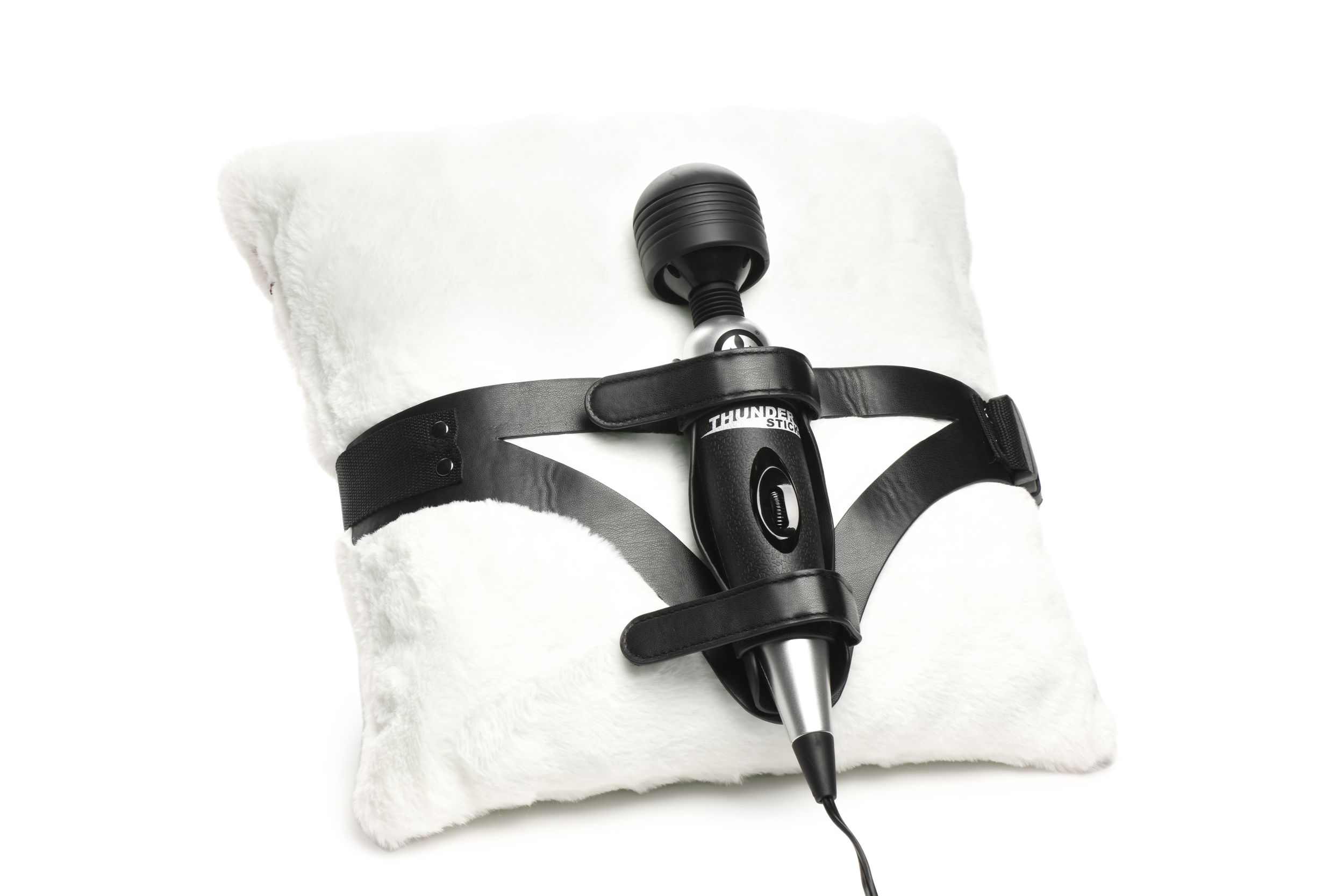 XR Brands - Thunder Strap Wand Dij Harnas - Zwart foto 2