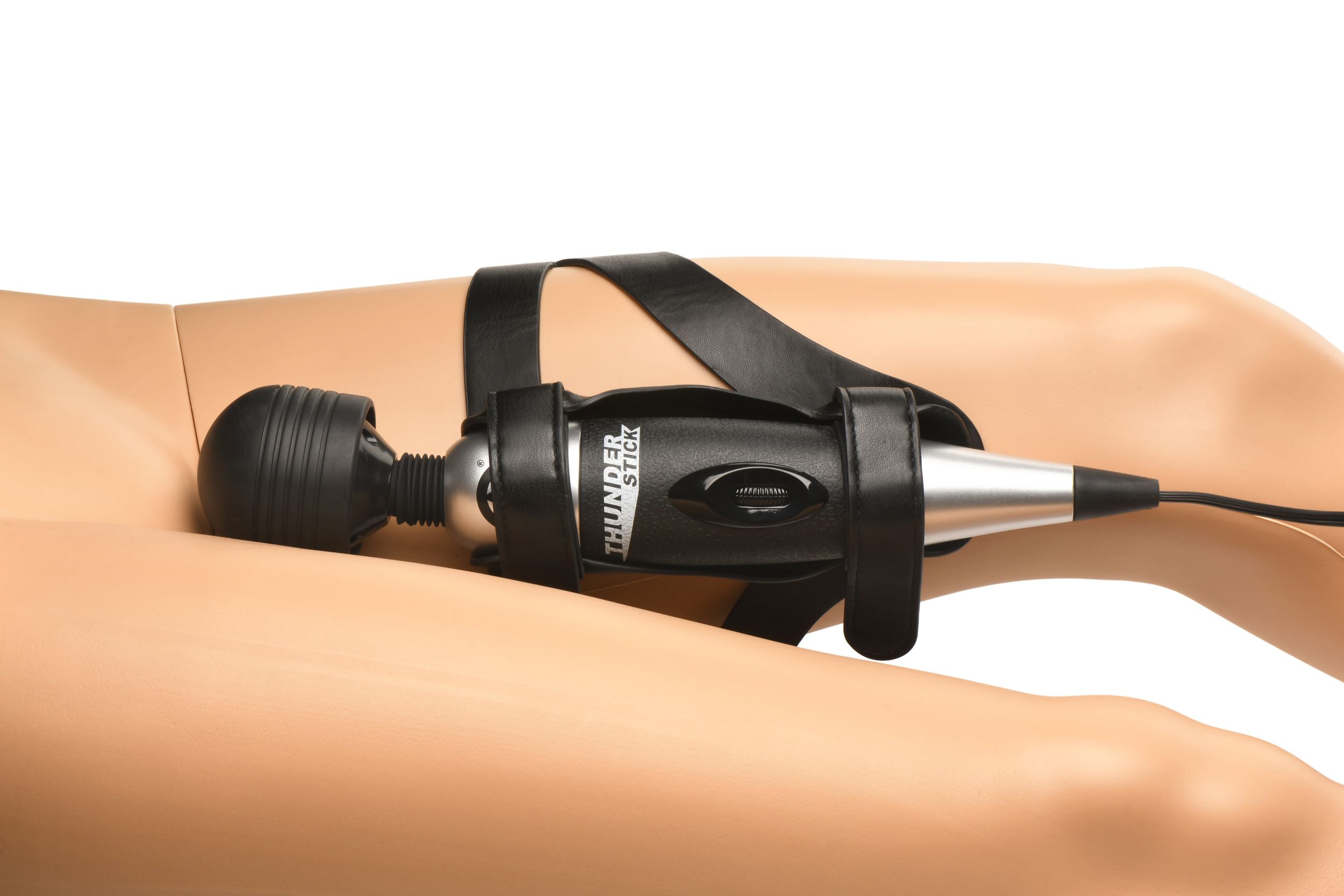 XR Brands - Thunder Strap Wand Dij Harnas - Zwart foto 11