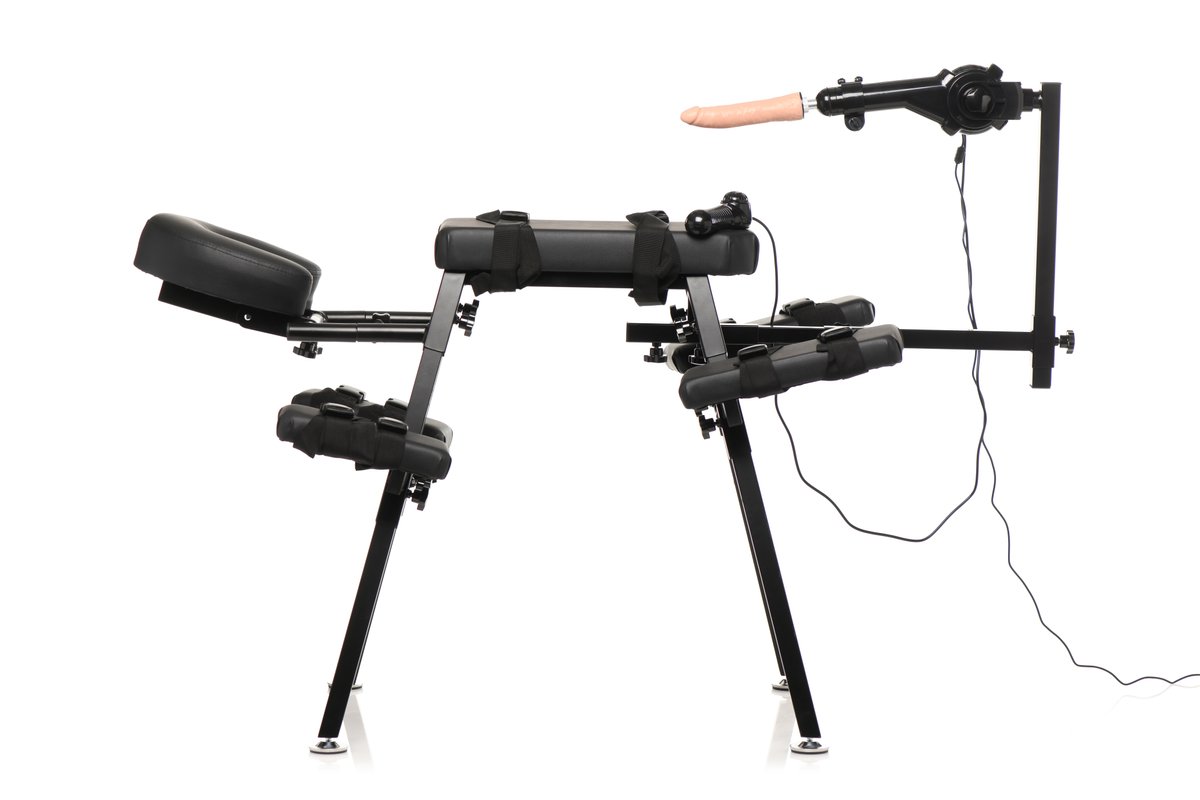 XR Brands - Obedience Bench Met Seksmachine - Zwart