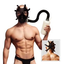 XR Brands - Inhaler Gas Mask with Bottle - Black & White