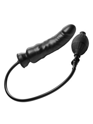 Master Series - Renegade Opblaasbare Dildo - Zwart