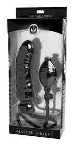 Master Series - Renegade Opblaasbare Dildo - Zwart