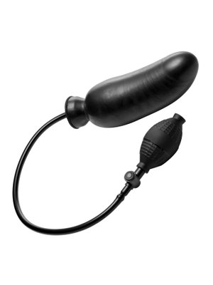 Master Series - Renegade Opblaasbare Dildo - Zwart