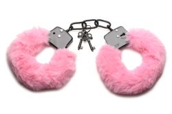 XR Brands - Cuffed in Fur Kajdanki - Różowy