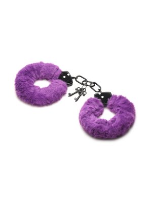 XR Brands - Cuffed In Fur Handboeien - Paars