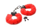 XR Brands - Cuffed In Fur Handboeien - Rood