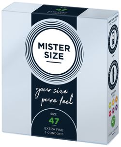 MISTER.SIZE Preservativos de 47 mm 3 unidades