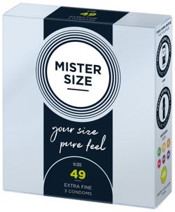 MISTER.SIZE Preservativos de 49 mm 3 unidades