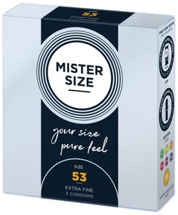 MISTER.SIZE Preservativos de 53 mm 3 unidades